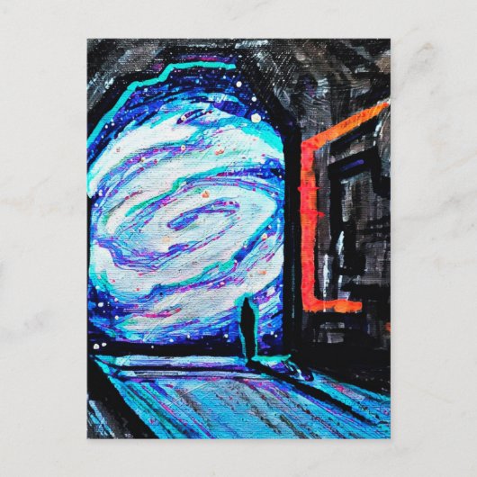 輝く深淵と共に独り ポストカード (正面)