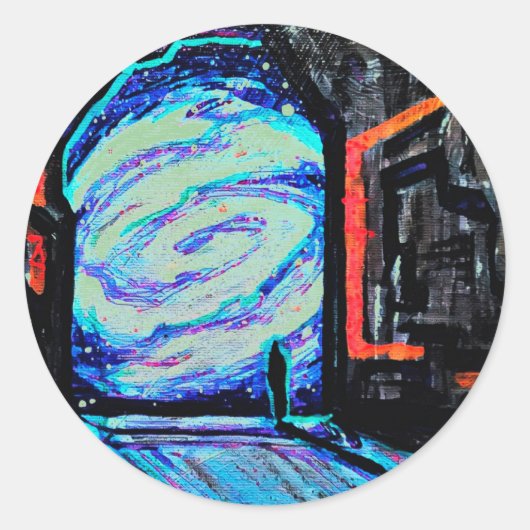 輝く深淵と共に独り ラウンドシール (正面)