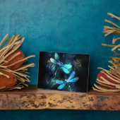 輝く湖のトンボ フォトプラーク (側面)