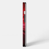 輝く炎に浮かぶ3Dドクロ iPhoneケース (左側面)