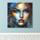 輝く無垢 – ステンドグラススタイル キャンバスプリント (インサイチュ (ウッドフロア))