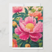 「輝く牡丹～超写実的な花～」 招待状 (裏面)