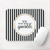 輝く生まれタイポグラフィマウスパッド マウスパッド (マウス)