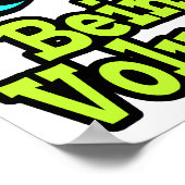 輝く目のハートボランティアが大好き ポスター (角)