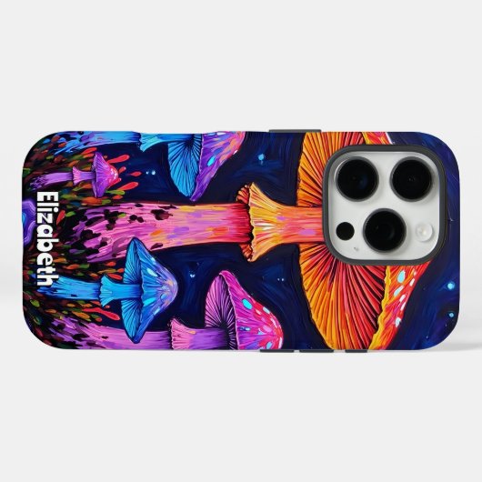 輝く真菌の夜 Case-Mate iPhoneケース (裏面 (横))