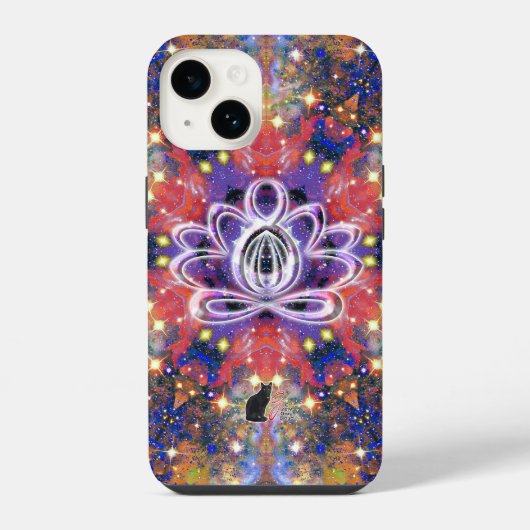 輝く禅ロータス iPhoneケース (裏面)