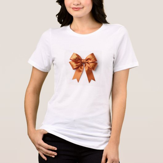 輝く秋の煌めき 高解像度メタリックR トライブレンドＴシャツ (正面)