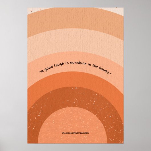 輝く笑い声：太陽の光を家に ポスター (正面)