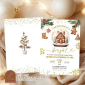 輝く精神を焼き込む　ジンジャーブレッド　クリスマスパーティ 招待状