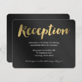 輝く約束のウェディングレセプションカード エンクロージャーカード (正面/裏面)