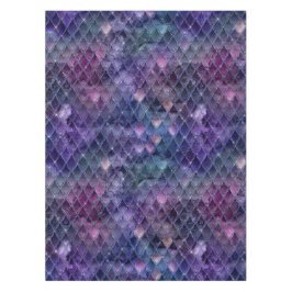 輝く紫とグリッターグラデーション・ドラゴンはかりで測 テーブルクロス
