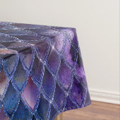 輝く紫とグリッターグラデーション・ドラゴンはかりで測 テーブルクロス (インサイチュ)