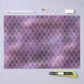 輝く紫とグリッターグラデーション・ドラゴンはかりで測 薄葉紙 (クラフト)