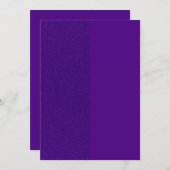 輝く紫のグリッター フラット セーブ・ザ・デート カード (正面/裏面)