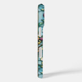輝く紫のステンドグラス植物花 Case-Mate iPhoneケース (裏面 / 右)