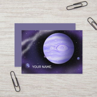輝く紫の惑星 名刺