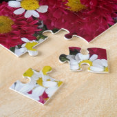 輝く紫の花模様パズル、11" x 14"、252ピース ジグソーパズル (側面)