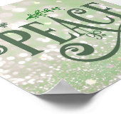 輝く緑の平和 ポスター (角)