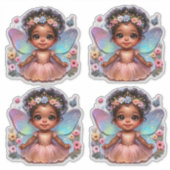 輝く翼のある妖精の王子 シール (正面)