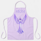 輝く翼を持つ天使 | ピンクと紫の母 エプロン (正面)
