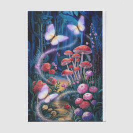 輝く翼、蝶々 魔法の森 薄葉紙