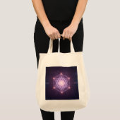 輝く聖幾何学星柄 トートバッグ (正面(商品))
