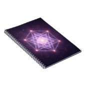 輝く聖幾何学星柄 ノートブック (右側)