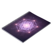 輝く聖幾何学星柄 ノートブック (左側)