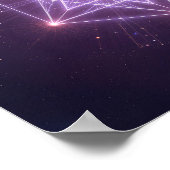 輝く聖幾何学星柄 ポスター (角)