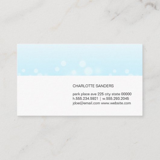 輝く背景 名刺 (裏面)