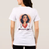 輝く自信-はっきりした美しい トライブレンドＴシャツ (裏面)