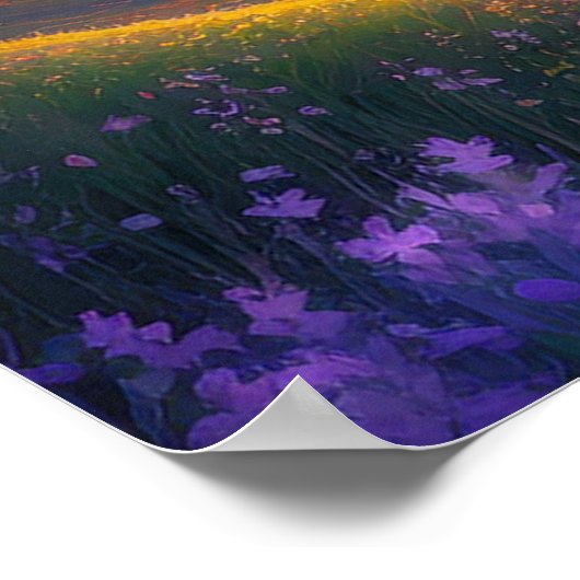 輝く色の谷 ポスター (角)