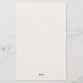 輝く色彩のバラのヘッダー文具 便箋 (裏面)