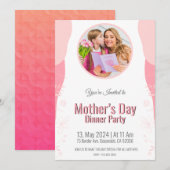 輝く花の至福　母の愛　娘よ 招待状 (正面/裏面)