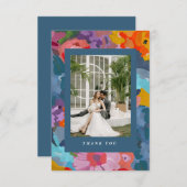 輝く花 サンキューカード (正面/裏面)