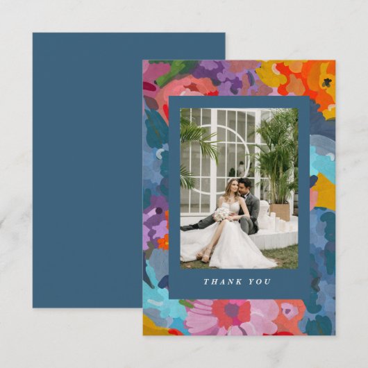 輝く花 サンキューカード (正面/裏面)