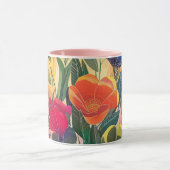 輝く花 マグカップ (中央)