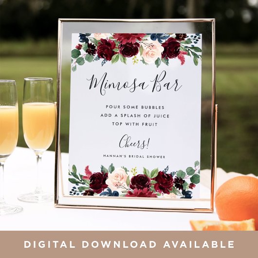 輝く花 ミモザ バー サイン