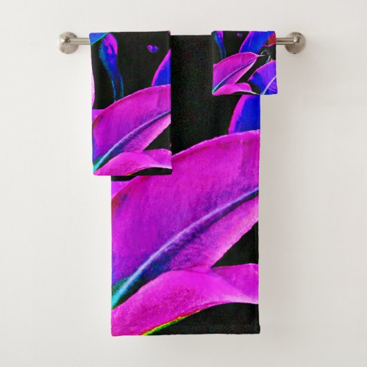 輝く葉のエレガンスパターン バスタオルセット (インサイチュ)