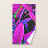 輝く葉のエレガンスパターン バスタオルセット (ハンドタオル)