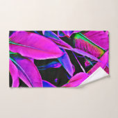 輝く葉のエレガンスパターン バスタオルセット (ハンドタオル)