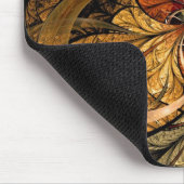 輝く葉フラクタルアート マウスパッド (コーナー)