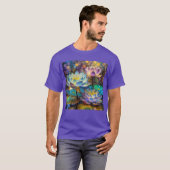 輝く蓮の花トリオ Tシャツ (正面フル)