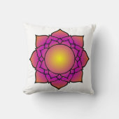 輝く蓮の花 クッション (正面)