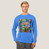 輝く蓮の花 トライブレンドＴシャツ (正面全体)