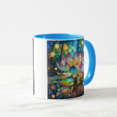 輝く蓮の花 マグカップ (正面右)