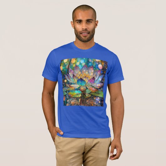 輝く蓮の花 Tシャツ (正面フル)