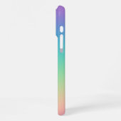 輝く虹のグラデーション iPhoneケース (左側面)