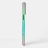 輝く虹のグラデーション iPhoneケース (右側面)