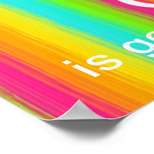 輝く虹の恵みと神の慈悲を思い出す ポスター (角)